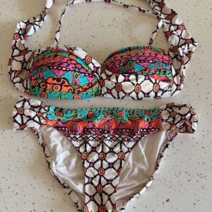 Trina Turk Multicolor Patterned Bikini